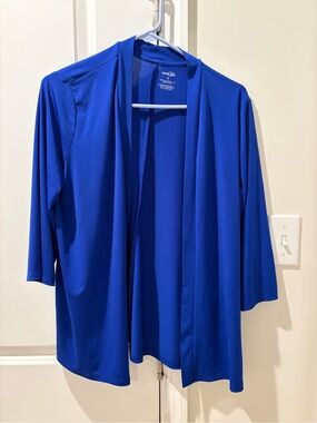 East 5th Royal Blue Open Front Cardigan